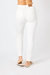 Women's Plus Size Mid Rise With Braid Detail In White