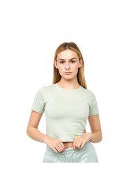 Ladies Tilly Crop T-Shirt - Sage