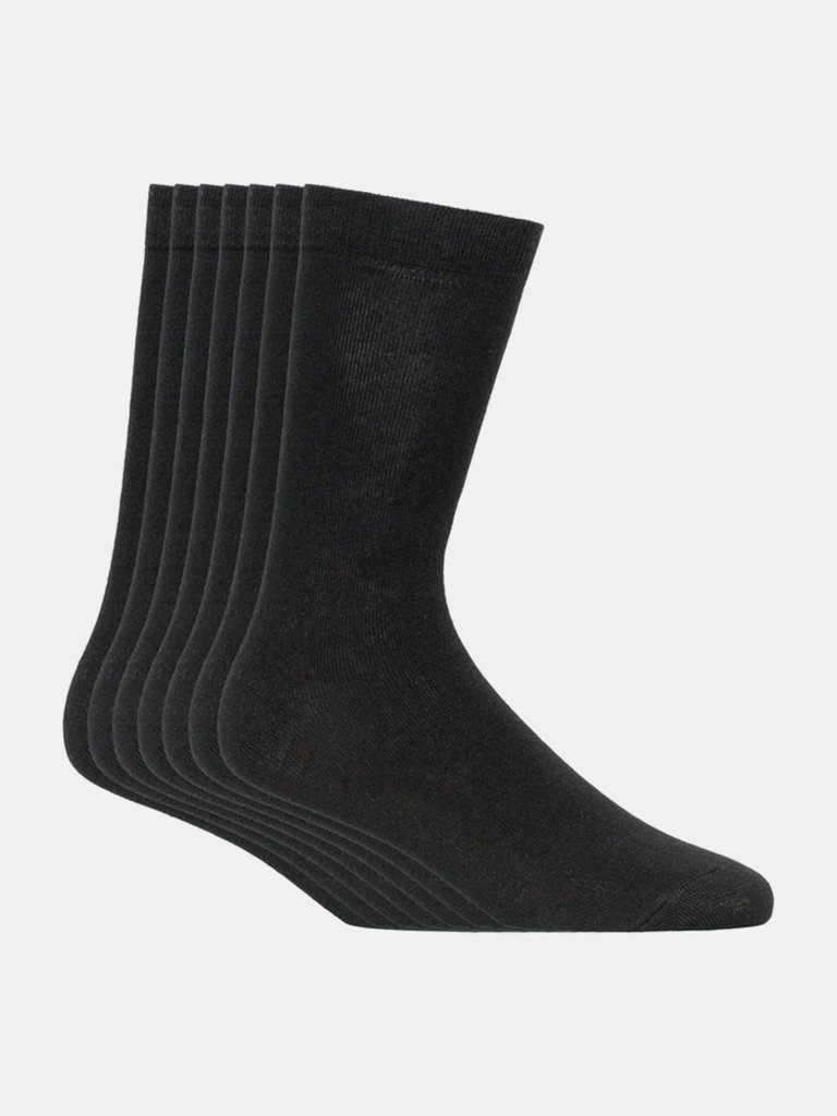 Mens Nokes Sustainable Socks - Pack Of 7 - Black