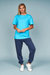 Womens/Ladies Adalee T-Shirt - Cyan