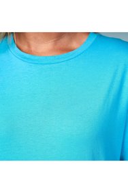 Womens/Ladies Adalee T-Shirt - Cyan