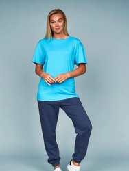 Womens/Ladies Adalee T-Shirt - Cyan