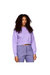 Womens/Ladies Catalina Crew Neck Crop Sweatshirt - Purple - Purple