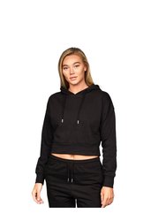 Womens/Ladies Danica 2 Crop Hoodie - Black - Black