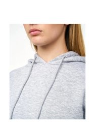 Womens/Ladies Danica 2 Crop Hoodie - Grey Marl