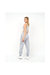 Womens/Ladies Mazey Cropped Tank Top - Grey Marl