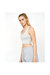 Womens/Ladies Mazey Cropped Tank Top - Grey Marl