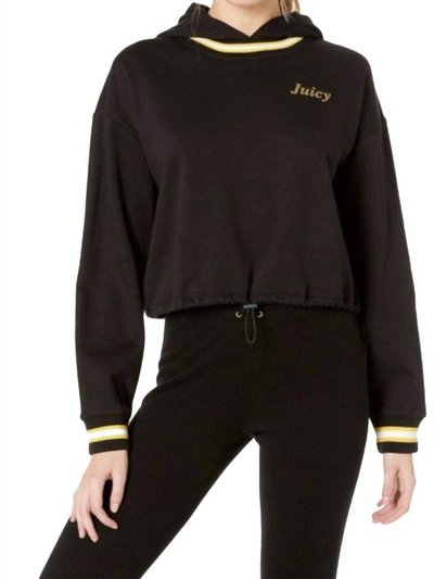 Juicy Couture Fleece Hooded Cropped Cinched Pullover product