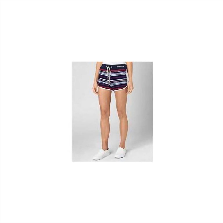 Micro Terry Striped Shorts