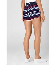 Micro Terry Striped Shorts