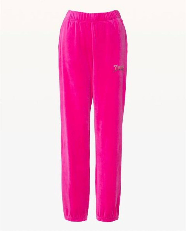 Ombre Stud Joggers Track Pants - Raspberry Pink