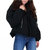 Oversized Down Puffer Jacket - Black