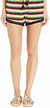 Ric Rac Striped Cotton Velour Shorts - Multi