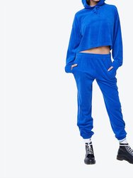 Surf The Web Micro Terry East Jogger Pant - Blue