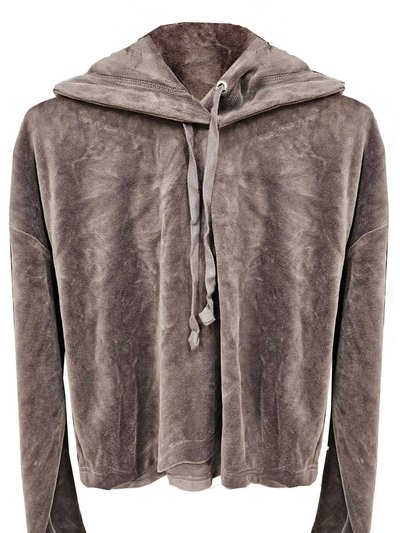 Juicy Couture Top Hat Wildstyle Cropped Velour Hoodie Pullover product