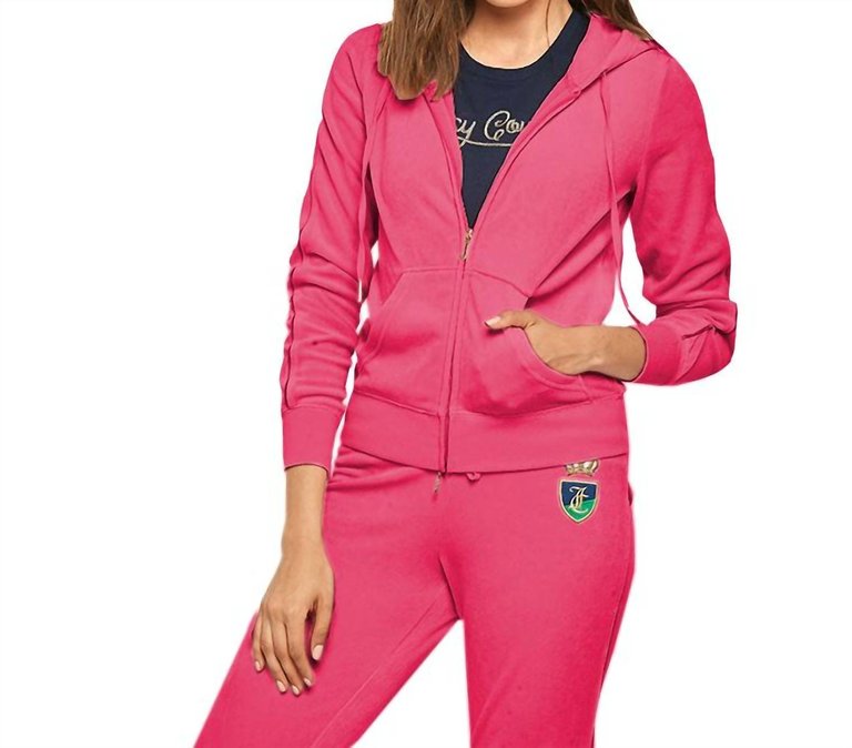 Velour Robertson Sweatshirt - Pink