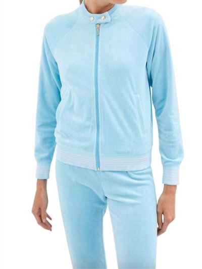 Juicy Couture Women Doo Wop Snap Collar Velour Track Jacket L product