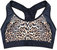 Women's Compression Racerback Sports Bra In Black - Black