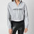 Women's Reflective Half Zip Up Jacket - Silver