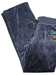 Women'S Regal Traditional Bling Track Pants - Blue