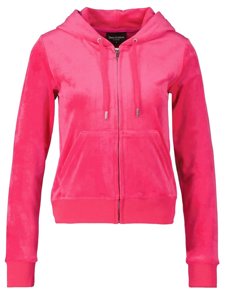 Women'S Robertson Couture Velour Hoodie Jacket - Pink