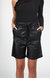 Desired Vegan Leather Shorts - Black