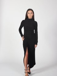 The Perfect Ruched Dress - Black