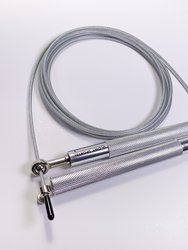 Glowy Sports Adjustable Height Steel Jump Rope In Silver