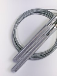 Glowy Sports Adjustable Height Steel Jump Rope In Silver