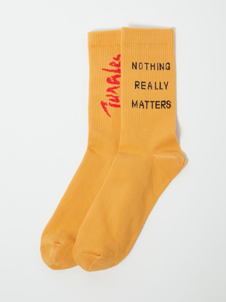 Nothing Really Matters Sock - Yellow
