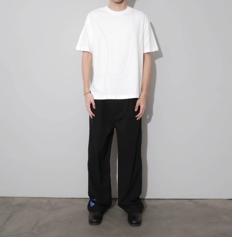 Overlock Tee In Off White - Off White