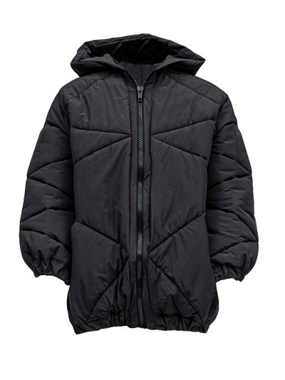 JU-NNA Kerry - Diagonal Stitch Hooded Puffer Jacket product