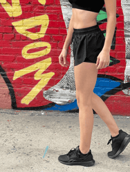 Arielle Athletic Shorts with Built-In Compression