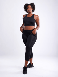 High-Waisted Classic Gym Leggings with Side Pockets