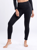 High-Waisted Classic Gym Leggings with Side Pockets - Black