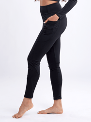 High-Waisted Classic Gym Leggings with Side Pockets