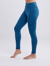 High-Waisted Classic Gym Leggings with Side Pockets - Denim Blue