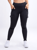 High-Waisted Leggings with Side Cargo Pockets - Black
