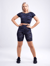 High-Waisted Sports Shorts with Double Side Pockets