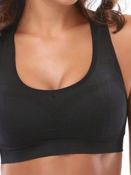 La Vittoria Racerback Athletic Sports Bra - Black