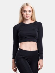 Long-Sleeve Crop Top