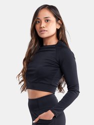 Long-Sleeve Crop Top