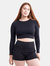 Long-Sleeve Crop Top