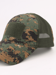 Military-Style Tactical Patch Hat With Adjustable Strap - BDU Digital