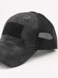 Military-Style Tactical Patch Hat With Adjustable Strap - Python