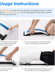 Multi-level Arched Back Stretcher To Relieve Pain, Stiffness And Correct Posture