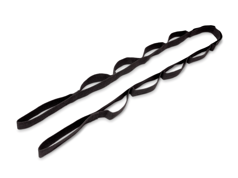 Multi-Loop Stretching Strap for Yoga & Pilates - Black