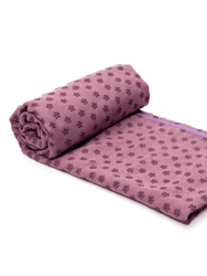 Premium Absorption Hot Yoga Mat Towel with Slip-Resistant Grip Dots - Light Purple
