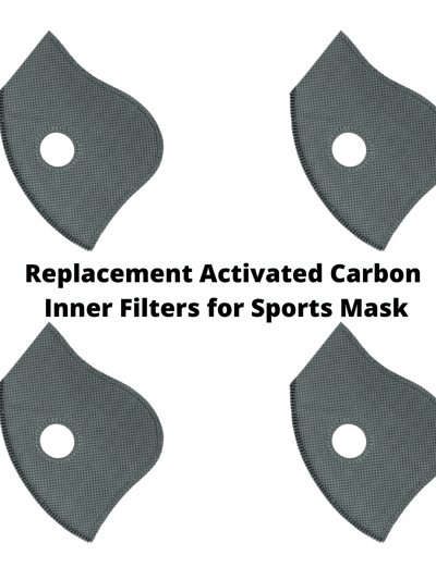 Jupiter Gear Replacement Activated Carbon Inner Filters For Sports Mask - Set of 4 product