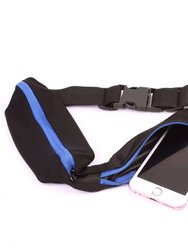 Stride Dual Pocket Running Belt and Travel Fanny Pack for All Outdoor Sports - Royal blue